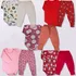 Kit 10 Pçs Body Manga Longa E Mijão Pé Reversível Menina