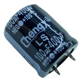 Kit 10 Pçs Capacitor Eletrolítico 100uf X 400v 105 c Snap