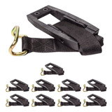 Kit 10 Pçs Fivela Completa Da Lona Lateral Caminhão Sider