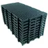 Kit 10 Pçs Pallet Estrado Plástico 2 5x25x50 Preto   1 25m