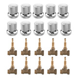 Kit 10 Pçs Registro Pressão 1 2 E Acabamento C40 Padrão Deca