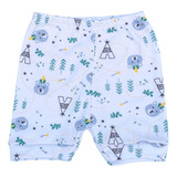 Kit 10 Pçs Short Estampado Bebê Tapa Fralda Algodão Atacado