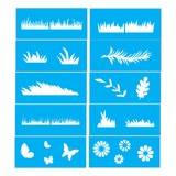 Kit 10 Pcs Stencil