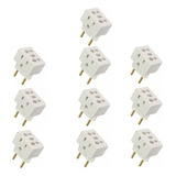 Kit 10 Peças Adaptadores De Tomada 10a 20a 250v Bob Bejamim