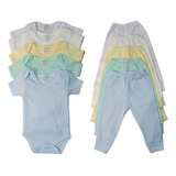 Kit 10 Peças Body Mijão Roupas Bebê Maternidade Enxoval