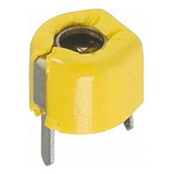 Kit 10 Peças Capacitor Variável Trimmer Amarelo 40pf