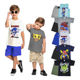 Kit 10 Peças Conjunto Infantil Menino Verão Masculino Herois