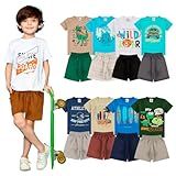 Kit 10 Peças De Roupa Infantil Bebe Menino Masculino Algodão Multicolorido 10