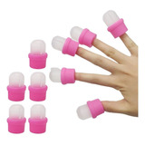 Kit 10 Peças Dedeira Remoção De Esmalte E Unhas De Gel Fibra
