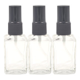 Kit 10 Peças Frasco Vidro Quadrado 30ml Com Válvula Spray