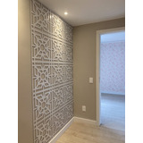 Kit 10 Peças Painel Vazado Cobogó Mdf 3mm 30x30 Cores