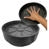 Kit 10 Peças Prato Plástico Para Vaso Redondo Médio 26 Cm
