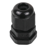 Kit 10 Peças Prensa Cabo Nylon Pg7 1 4 Preto