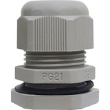 Kit 10 Peças Prensa Cabo Pg21 3 4 Cabos 14mm Até 18mm Cinza