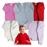Kit 10 Peças Roupa Bebe Algodão Body Manga Longa Mijão