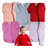 Kit 10 Peças Roupa De Bebê 100 Algodão Suedine Mijão Body