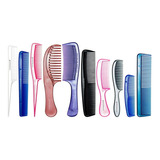 Kit 10 Pentes De Corte Cabeleireiro E Barbeiro Profissional
