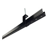 Kit 10 perfilado Perfurado 38x38x3000mm 22 Cor Preto Fosco