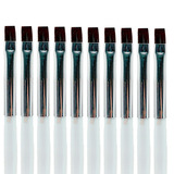 Kit 10 Pincéis Unha Gel Uv Led Acrigel Profissional Manicure
