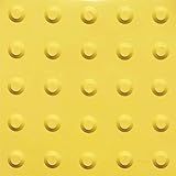 Kit 10 Piso Tátil Acessibilidade Alerta 25x25cm Em PVC Amarelo