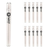 Kit 10 Piteiras De Vidro Grossas 8mm X 5cm 