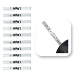 Kit 10 Piteiras De Vidro Longas 5mm X 7cm Oferta Atacado