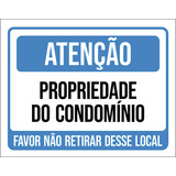 Kit 10 Placa Atencao