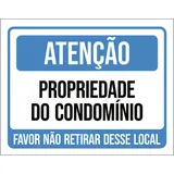 Kit 10 Placa Atencao