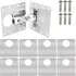 Kit 10 Placa De Reparo Consertar Dobradiça Armário Mdf Mdp E