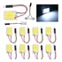 Kit 10 Placa Super Led Cob 16 Chips T10 Torpedo M4 Atacado