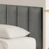 Kit 10 Placas Adesiva Cabeceira Cama Box King - Módulo 60x20 Cor Cinza Papel E Parede