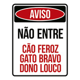 Kit 10 Placas Aviso