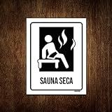 Kit 10 Placas Condomínio Ambiente Sauna Seca
