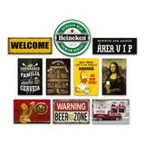 Kit 10 Placas Decorativas