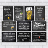 Kit 10 Placas Decorativas Frases Engraçadas De Boteco Bar