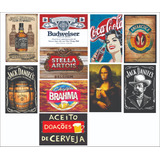 Kit 10 Placas Decorativas
