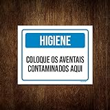 Kit 10 Placas Higiene Coloque Aventais