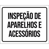 Kit 10 Placas Inspecao