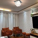 Kit 10 Placas Painel Revestimento Decorativo Moldura Impacto Parede Tijolinho Encaixe 3d PVC