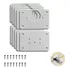 Kit 10 Placas Para Reparo De Porta Dobradiça Armário Mdf