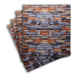Kit 10 Placas Revestimento De Parede 3d Adesiva Painel Pvc