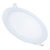 Kit 10 Plafon Luminária Teto Led Embutir Redondo 18w 6000k Cor Branco Frio 6000k 110v 220v