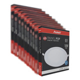 Kit 10 Plafon Pop De Embutir 22x22cm Avant 18w 6500k Bivolt Cor Branco 100v 240v