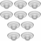 Kit 10 Plafonier Plafon E27 10 Lâmpadas LED 9w 6500k Branco Frio
