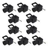 Kit 10 Plug Conector Elétrico Solenoide Din 43650 Forma A