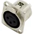 Kit 10 Plug Xlr Fêmea De Painel Dlk Datalink Conector Canon