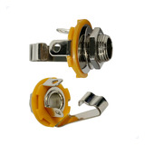 Kit 10 Plugs Jack J10 P10 Mono Para Painel Circuito Aberto