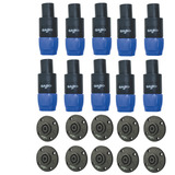 Kit 10 Plugs speakon