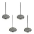 Kit 10 Porta Comanda Em Espeto De Aço Inox 15cm