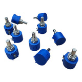 Kit 10 Potenciometro Multivoltas Bourns 3590s 10k 10 Voltas